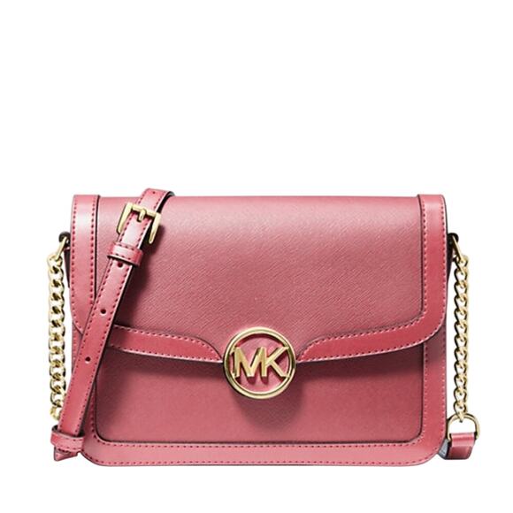 Michael Kors Leida Medium Shoulder Bag Light Pink - Picture 1 of 3